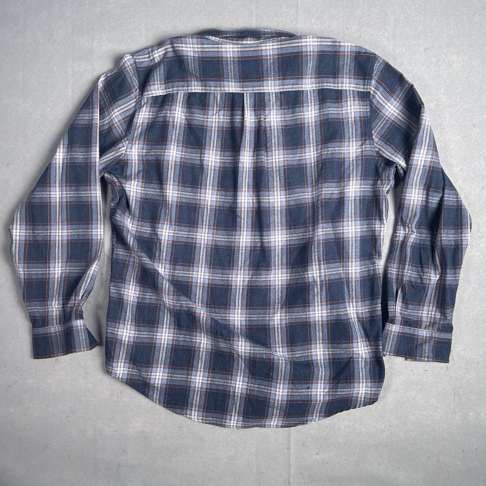 Telluride Clothing‎ Co. Plaid Button Up Long Sleeve Men Flannel Shirt XL Blue - Picture 7 of 8